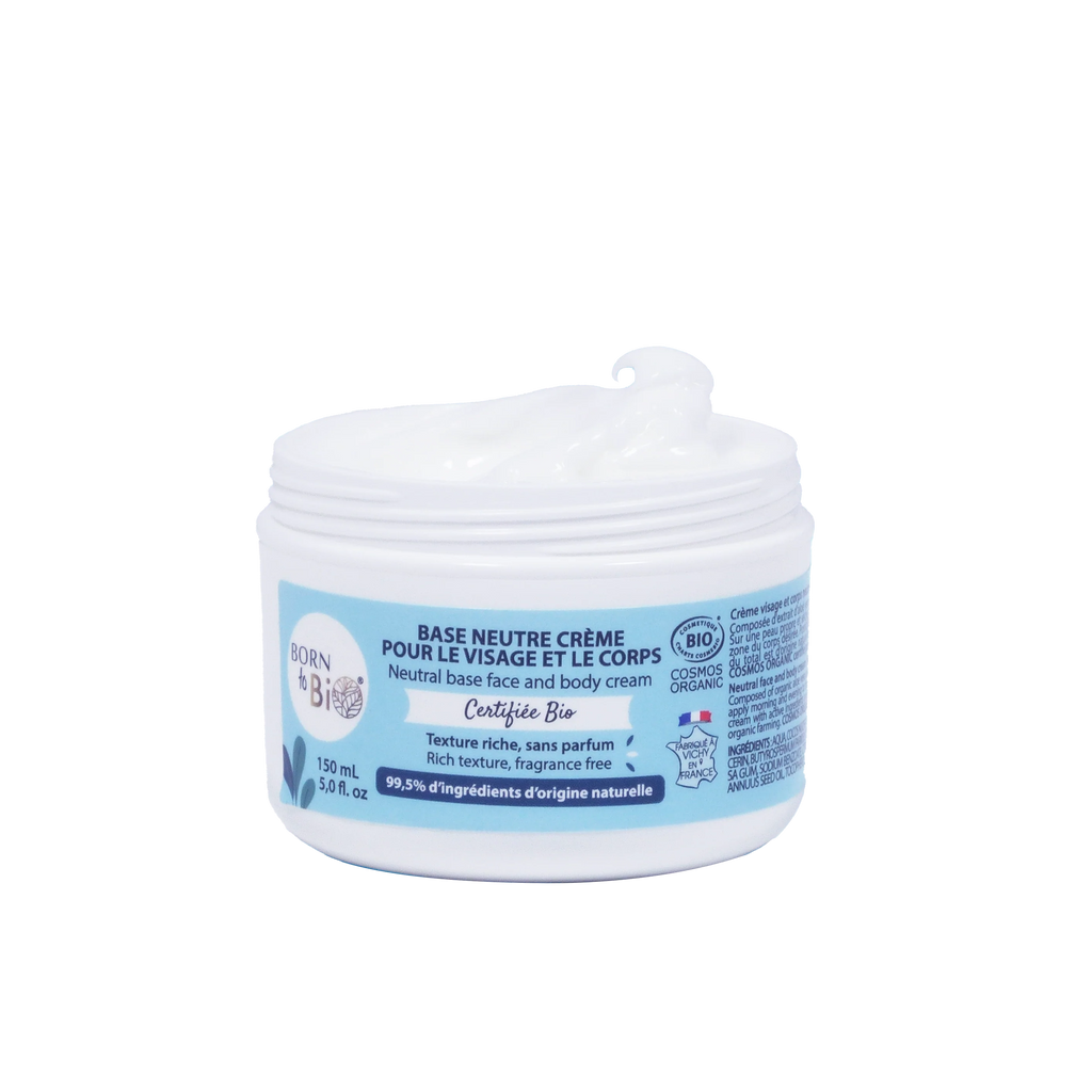 Certified organic neutral base face and body cream-0