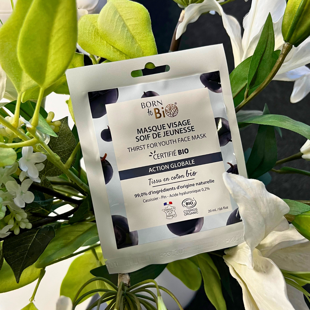 Soif de Jeunesse face mask in cotton - Certified Organic-1